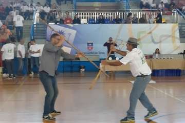 Encuentro nacional del juego del palo en Telde (Foto TA)